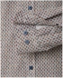 Preview: Casa Moda Comfort Fit Langarmhemd Miniprint grün braun Blüten